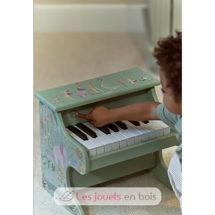 Piano en bois vert Safari Friends LD7476 Little Dutch 3