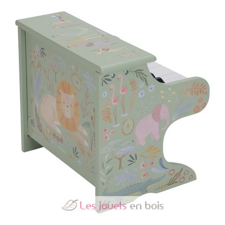 Piano en bois vert Safari Friends LD7476 Little Dutch 2