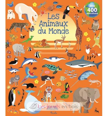 400 autocollants Les animaux du monde PI-7136 Piccolia 1