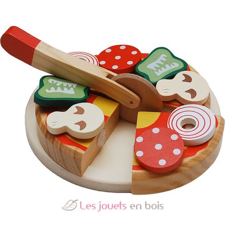 Pizza et sa roulette de découpe en bois TA-0927.9 Tanner 1