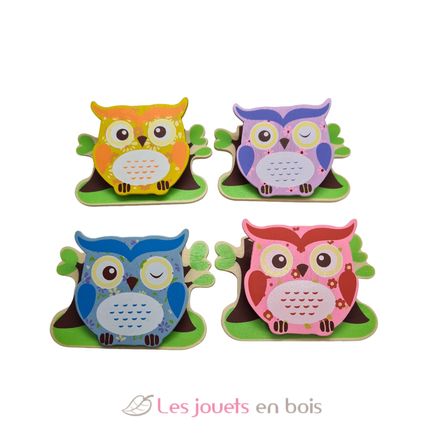 Lot de 4 pinces magnétiques Hibou UL22820 Ulysse 1