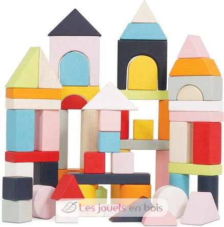 Blocs construction en bois et sac en tissu TV-PL135 Le Toy Van 1