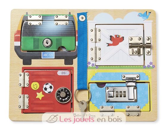 Planche à serrures et verrous MD19540 Melissa & Doug 1