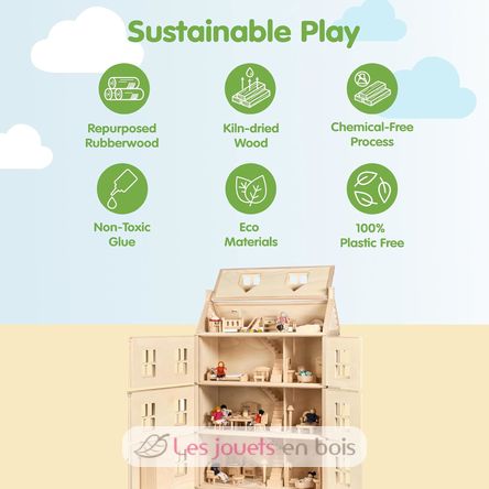 Grande maison de poupées Victorienne PT7167 Plan Toys 5