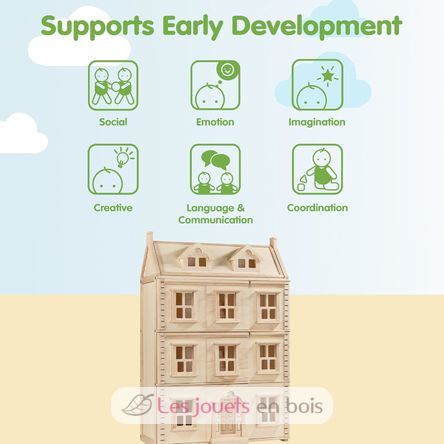 Grande maison de poupées Victorienne PT7167 Plan Toys 4