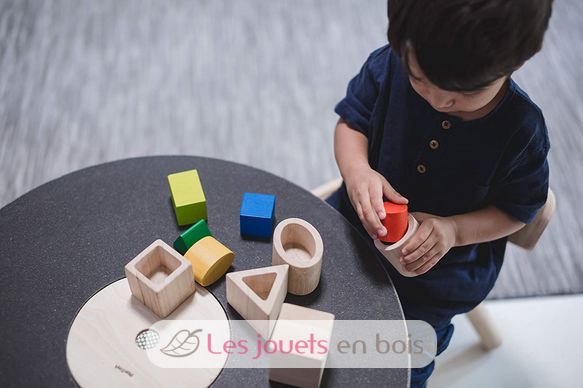 Formes géométriques à imbriquer Plan Toys - Jeu éducatif en bois