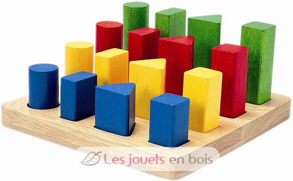 Plateau de 4 formes géométriques PT5125 Plan Toys 1