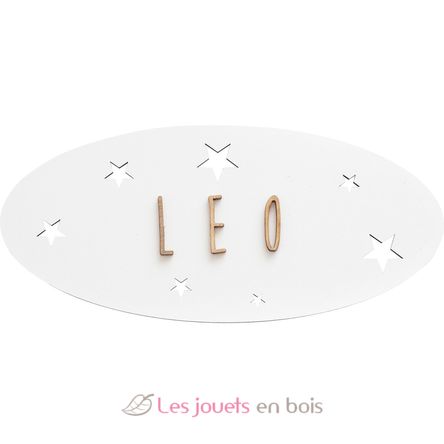 Plaque décorative personnalisable - Etoiles blanc VI-PL48 Vintiun 1