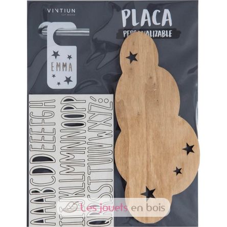 Plaque décorative personnalisable - Nuage VI-PL43 Vintiun 3