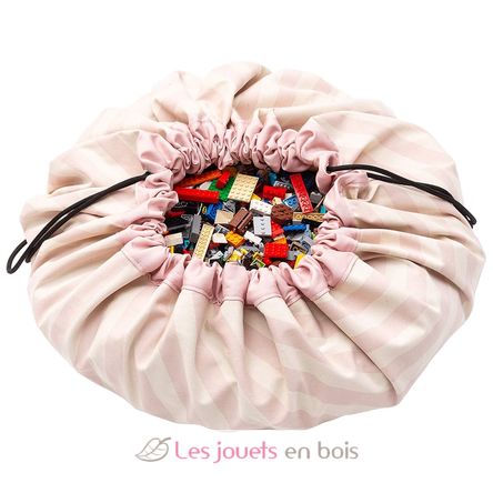 Sac de rangement - Rayures roses PG-rayures-rose Play and Go 1