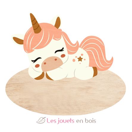 Plaque de porte personnalisable Licorne VI-PLP02 Vintiun 1