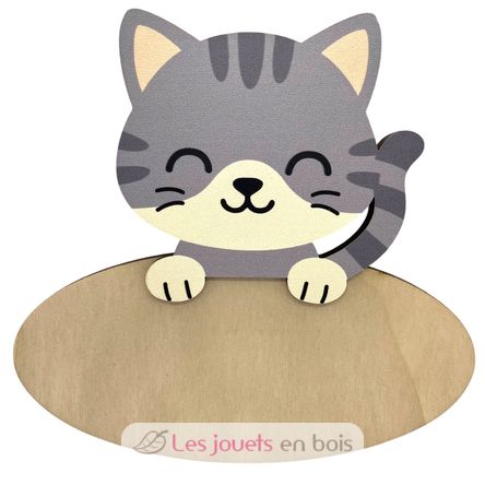 Plaque de porte personnalisable Chat VI-PLP18 Vintiun 1