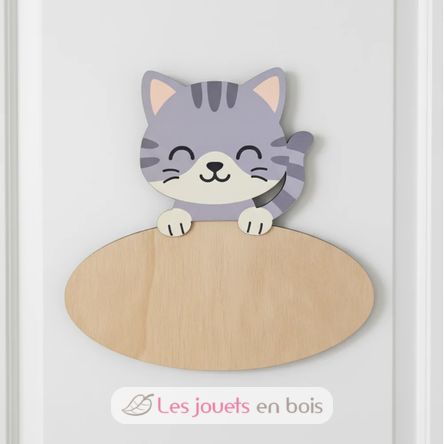 Plaque de porte personnalisable Chat VI-PLP18 Vintiun 4