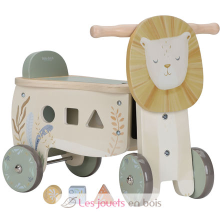 Porteur lion en bois LD7481 Little Dutch 1
