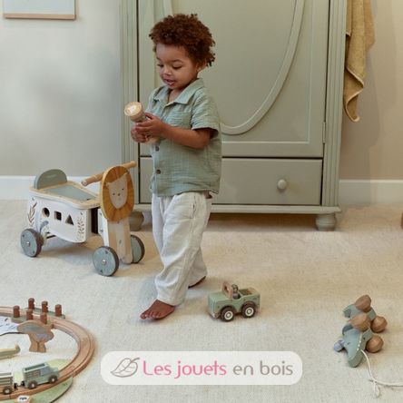 Porteur lion en bois LD7481 Little Dutch 2
