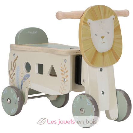 Porteur lion en bois LD7481 Little Dutch 9