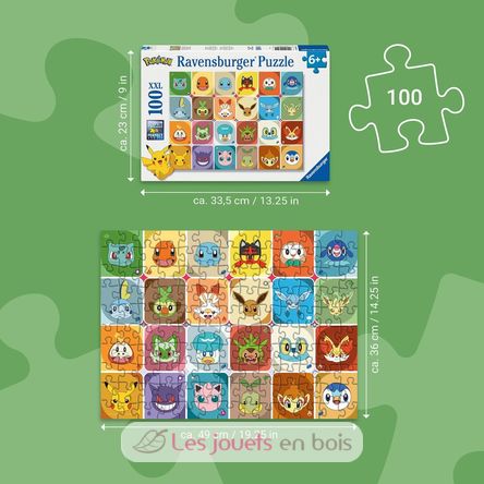Puzzle Portraits de Pokémon 100 pcs XXL RAV12004320 Ravensburger 3