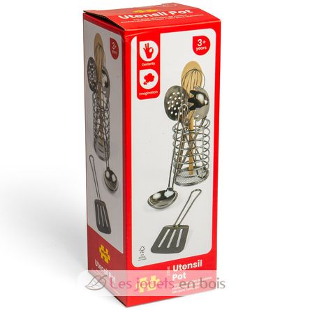 Pot avec ustensiles de cuisine BJ37041 Bigjigs Toys 4
