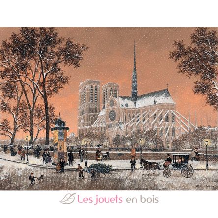 Première neige sur Notre-Dame de Delacroix A1314-650 Puzzle Michèle Wilson 5