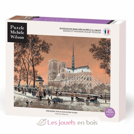 Première neige sur Notre-Dame de Delacroix A1314-650 Puzzle Michèle Wilson 1