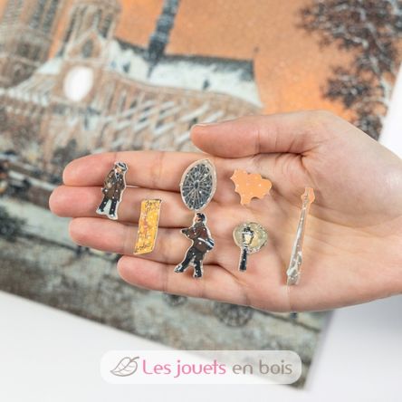 Première neige sur Notre-Dame de Delacroix A1314-650 Puzzle Michèle Wilson 2