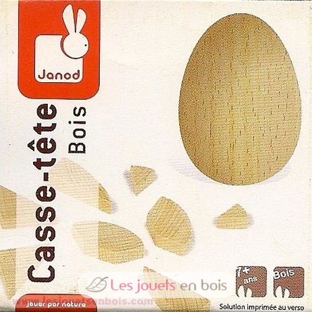 Mini casse tête œuf J07434-2789 Janod 2