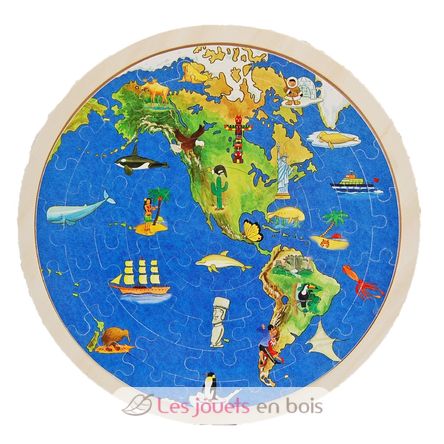 Puzzle globe terrestre GO57666-5181 Goki 2