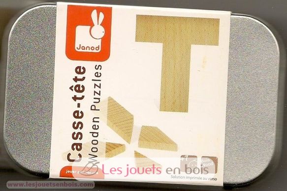 Mini casse tête lettre T J05745-2790 Janod 2
