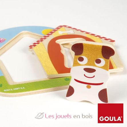 Puzzle 3 niveaux la niche de Tobby GO53124-4084 Goula 3