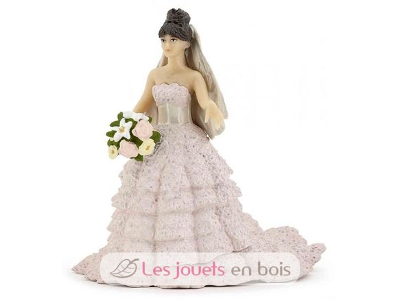 Figurine Mariée dentelle rose PA39070-3135 Papo 1