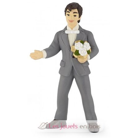 Figurine du marié au bouquet PA39012-3983 Papo 1
