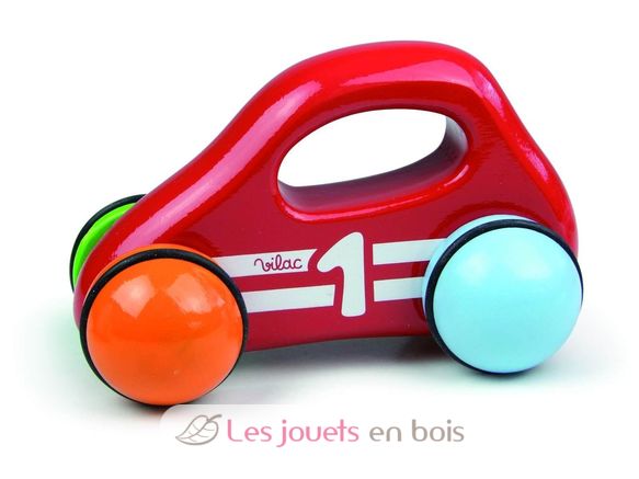 Voiture poignée - rouge V2296R-4395 Vilac 1