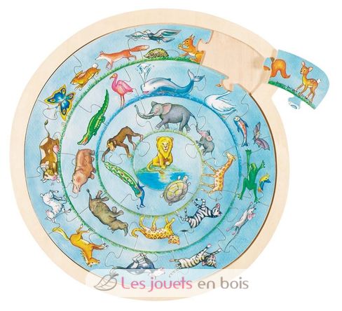 Puzzle la ronde des animaux GO57790-5179 Goki 1