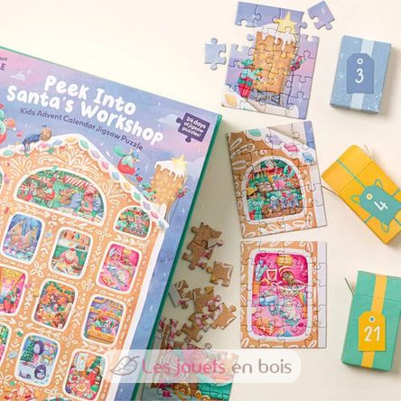 Calendrier de l'Avent L'atelier du Père Noël PP-12411 Professor Puzzle 2