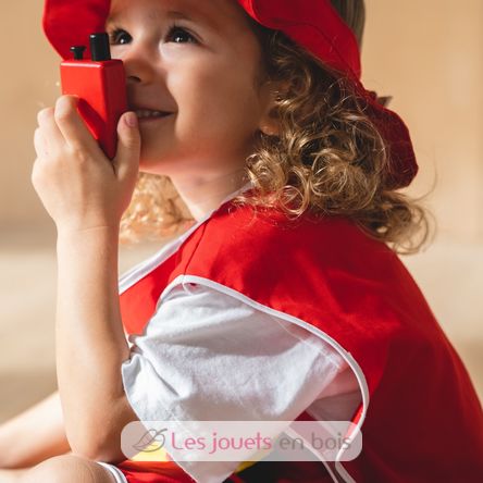 QianShouYan Costume de pompier lavable pour enfant, accessoire de jouet de  pompier, extincteur, casque de pompier, jeu de rôl