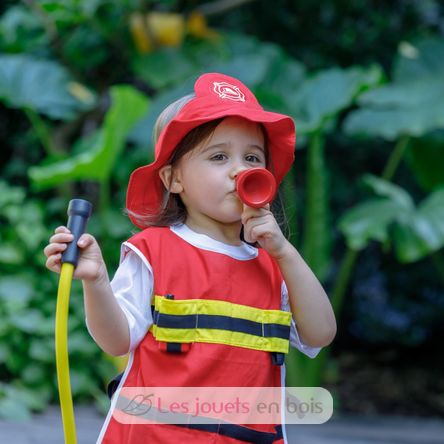 QianShouYan Costume de pompier lavable pour enfant, accessoire de jouet de  pompier, extincteur, casque de pompier, jeu de rôl
