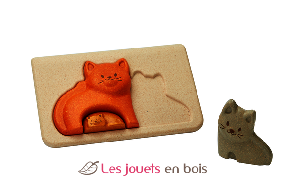 Le tendre chat - puzzle en bois, puzzle