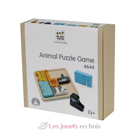 Puzzle animaux 2 en 1 PT4644 Plan Toys 2