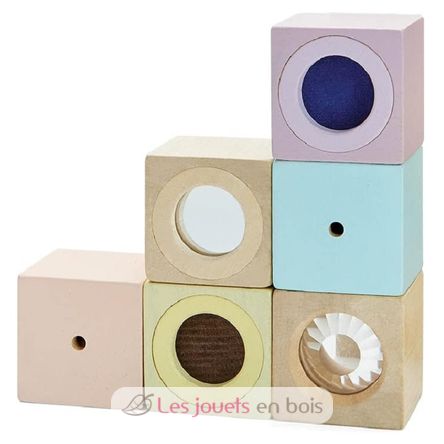 Blocs sensoriels pastel PT5257 Plan Toys 1