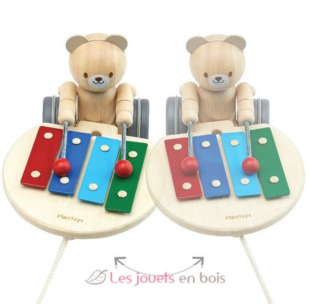 Ourson musical à tirer PT5271 Plan Toys 2