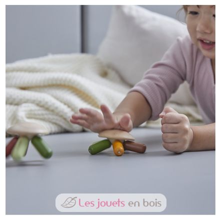 Hochet pieuvre couleurs végétales PT5282 Plan Toys 4