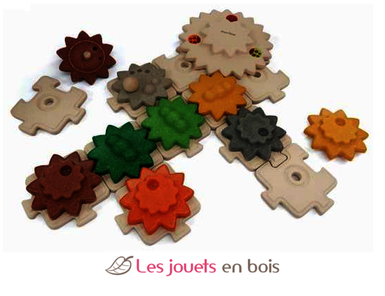 Puzzles engrenages PT5394 Plan Toys 1