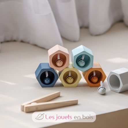 Toupie Bee Jouet en Bois Rigolo Abeille Cadeau Enfant