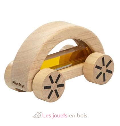 Voiture avec eau colorée jaune PT5449Y Plan Toys 1