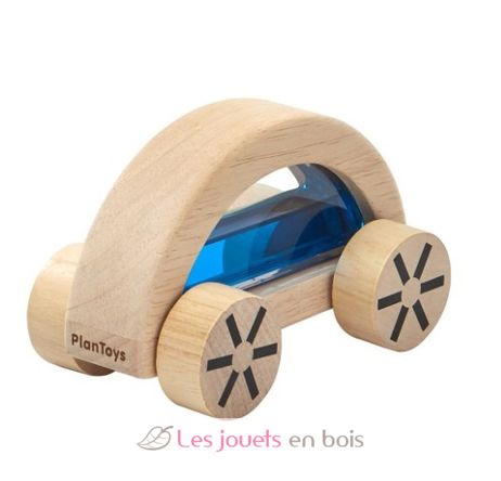 Voiture avec eau colorée bleue PT5449B Plan Toys 1