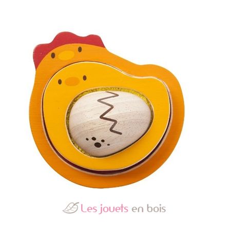 Puzzle Poule-Oeuf - Le Toucher PT5673 Plan Toys 3