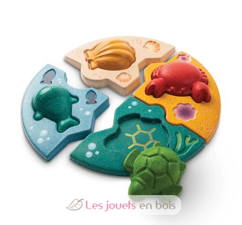 Puzzle La vie marine PT5688 Plan Toys 1