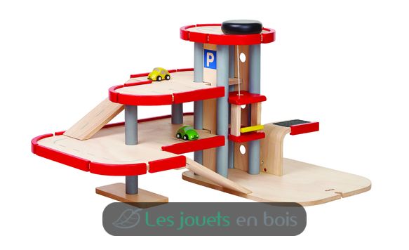 Garage Parking en bois PT6271 Plan Toys 1