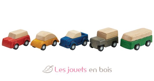Set de 5 petits véhicules PT6285 Plan Toys 3