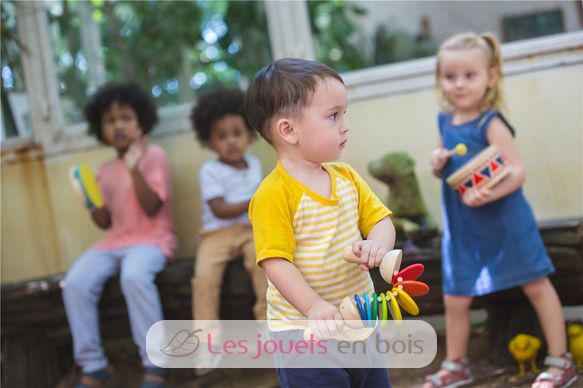 Claquettes en bois colorées PT6413 Plan Toys 3